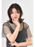 〈NOB杉田店〉斜めバング ボブディ小顔ショートフォギーベージュ