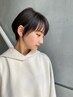 カット+顔周りポイント縮毛矯正+ケアトリートメント　￥13,200～