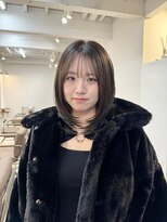 ノイス(noyce)&nbsp;アッシュブラウンレイヤーカットブリーチなしワンカラー