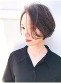 20代30代40代50代大人上品可愛い小顔ハンサムショートボブ
