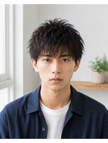 MEN's Baguz MEN'Sカット/ MEN'Sパーマ/ MEN'Sカラー 黒髪マッシュ無造作カール束感メンズパーマ