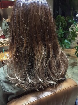 サロンドミルク 原宿(salon de MiLK) グラデーション×グレージュプラチナ