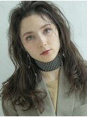 【mielhair新宿】ダークカーキアッシュミデアムヘア