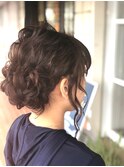 波巻き捻り巻きローシニヨン