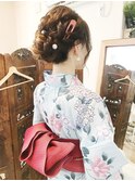 浴衣シニヨンヘアアレンジ 【ヘアアレンジ  立川/八王子/立川】