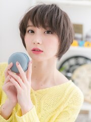 【macaron】グレージュショート