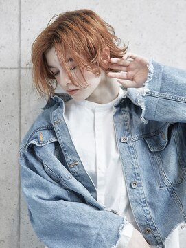 ヘアサロン ドットプラス 町田店(dot. plus) ショート×オレンジュ