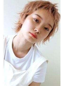 グリーン 渋谷(green) 【greenSHIBUYA】ピンクベージュ×レイヤーショート