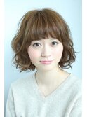 小顔効果絶大な春パーマ