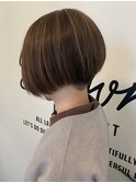 ハイライト×刈り上げショート