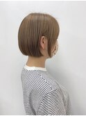 ベージュミニボブ