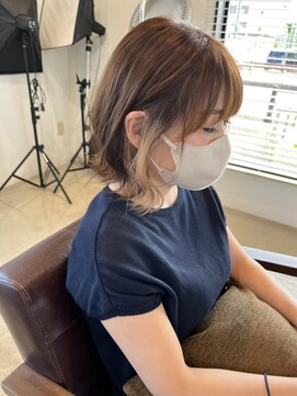 ラ メール ヘア デザイン(La mer HAIR DESIGN) イヤリングカラー/ミルクティーベージュ