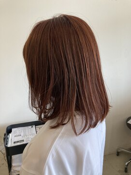 レポヘアー(Repos hair) 20代30代大人可愛い小顔ボブショートハイライトピンクカラー