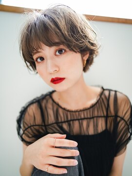 カフネ(cafne) ＊カーキベージュ無造作ショート＊