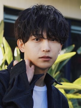 グッドタイムエフティフィフス 横浜西口(GoodTimes ft.fifth) 無造作パーマニュアンスパーマメンズマッシュツーブロック眉毛