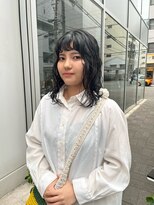 カフ(CAF)&nbsp;CAF FUKO ミディアムヘア/くるくるパーマ/黒髪/大阪/心斎橋