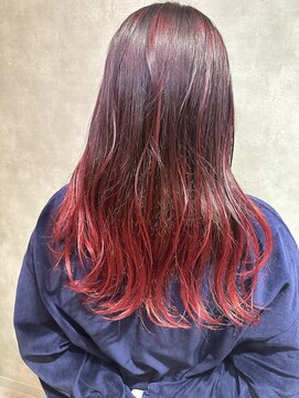 ヘアースペースブルームエア HAIR SPACE BLOOM Ea ハイライトグラデーション