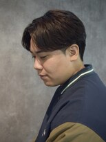 スウェルホワイト(SWELL WHITE)&nbsp;曲がる縮毛矯正で作る　毛流れセンターパート福岡メンズ縮毛矯正