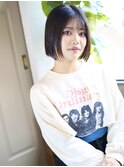 天神【BIRTH】ワンレンボブ前髪ありイメチェン20代