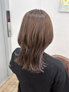 ハーツ(Heart's) ロングウルフ×ラベンダーカラー