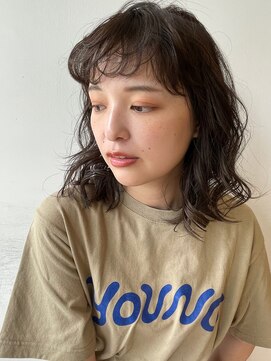 ガーデン 銀座(GARDEN) デジタルパーマ　チェリーブラウン　ブルーブラック　イメチェン