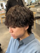 フィフスパーク(fifth PARK) 渋谷緩め波巻きスパイラルパーマ縦落ちパーマメンズウルフカット