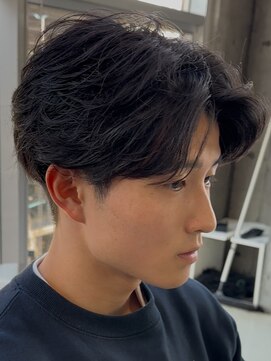 フィフスパーク(fifth PARK) センターパートニュアンスフェザーかきあげ20代マッシュ韓国