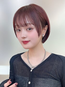 アフロート ディル(AFLOAT D'L) 30代シースルーぱっつん前髪で可愛い結べるボブ外ハネボブ