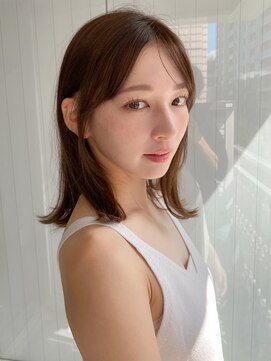 エトラ 渋谷店(etora) 前髪 外ハネボブ ワイドバング イメチェン 美髪"