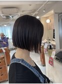 ミニボブ  前下がりボブ 地毛風ストレート sn