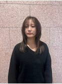ウルフ レイヤーカット ミディアム 韓国 三宮 髪質改善