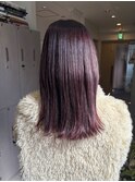 【YOKE】ワインレッドボルドーチェリーレッドダブルカラー暖色