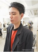 メンズカット黒髪フェザーベリショ