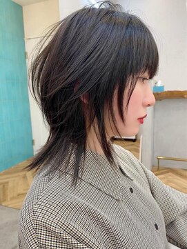 ロミー 本厚木(ROMMY.) くびれウルフカット◎クラゲヘアー/黒髪/ハイレイヤーシャギー