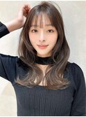 髪質改善縮毛矯正レイヤーカット顔周り前髪韓国ミニウルフ/大宮
