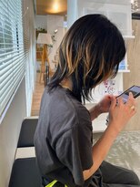 エヌ 烏丸(enu) ハイライト+ウルフ/矢谷/enu烏丸/京都美容室