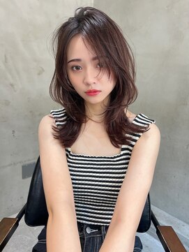 エース (ACE) 【ACE横浜】大人っぽブラウン×ハッシュカット