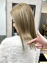 リベストバイジェービー 稲毛(li best. byjb)&nbsp;ダークアッシュ/大人ガーリー/似合わせカット[稲毛/白髪ぼかし]