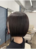 ぱつっとラインが可愛いミニボブruen 熊本Hina 