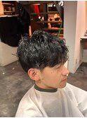 着物ヘア/ダークアッシュ/ミディアムレイヤーカット/大津/瀬田