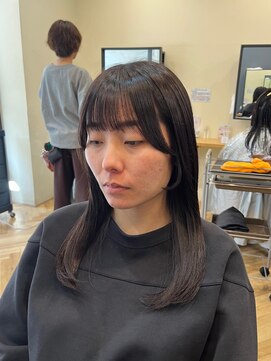 アルター(aL ter) 前髪顔まわりカット［イメチェン/ベージュ/前髪/鎌取］長野歌穂