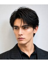 メンズフィール 南森町(MENS FEEL)&nbsp;大人フェザー/ニュアンスパーマ/毛流れセンターパート/南森町