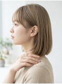 切りっぱなしボブストレート艶髪ナチュラルボブトレンドスタイル