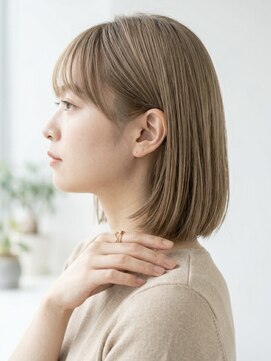 アイスバーグ ウェスト 清澄白河(eyesburg W/est) 切りっぱなしボブストレート艶髪ナチュラルボブトレンドスタイル