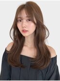 ワンホンヘア前髪なしロングレイヤーシースルーぱっつん内巻き☆