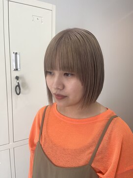 ソソ(soso.) ダークパープル/ナチュラルショート/夏のヘアアレンジ/木更津