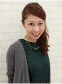 キュンと可愛くハーフアレンジ