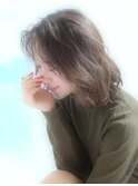 ひし形ミディアム◎透明感カラー◎ 30代40代◎ivyアヤナ