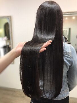 髪質改善専門ヘアエステサロン ヴェリテ(Verite) 髪質改善カラーエステ黒髪ロングストレート【verite 南柏】