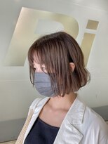 ピエドプールポッシュ(PiED DE POULE POCHE)&nbsp;くすみカラーなシンプルボブ